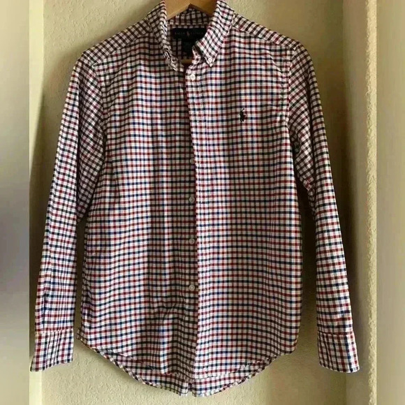 Ralph Lauren Plaid Button Down Long Sleeve Shirt - Picture 1 of 4